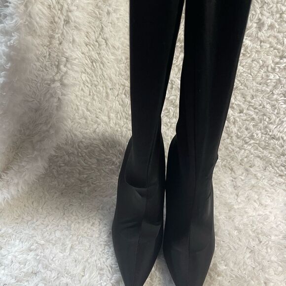 Shoe Republic textile stretchy Elegant Black Women's  over the knee Boots SZ11 - Picture 1 of 11